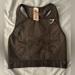 Medium black gymshark crop mercury top